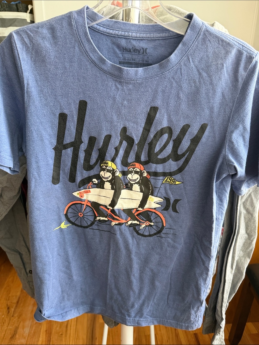 Hurley Blue Kids' Surf Bike Graphic Tee